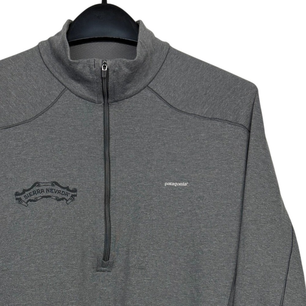 Patagonia x Sierra Nevada Capilene 3 Midweight 1/4 Zip Mens Large Baselayer Gray